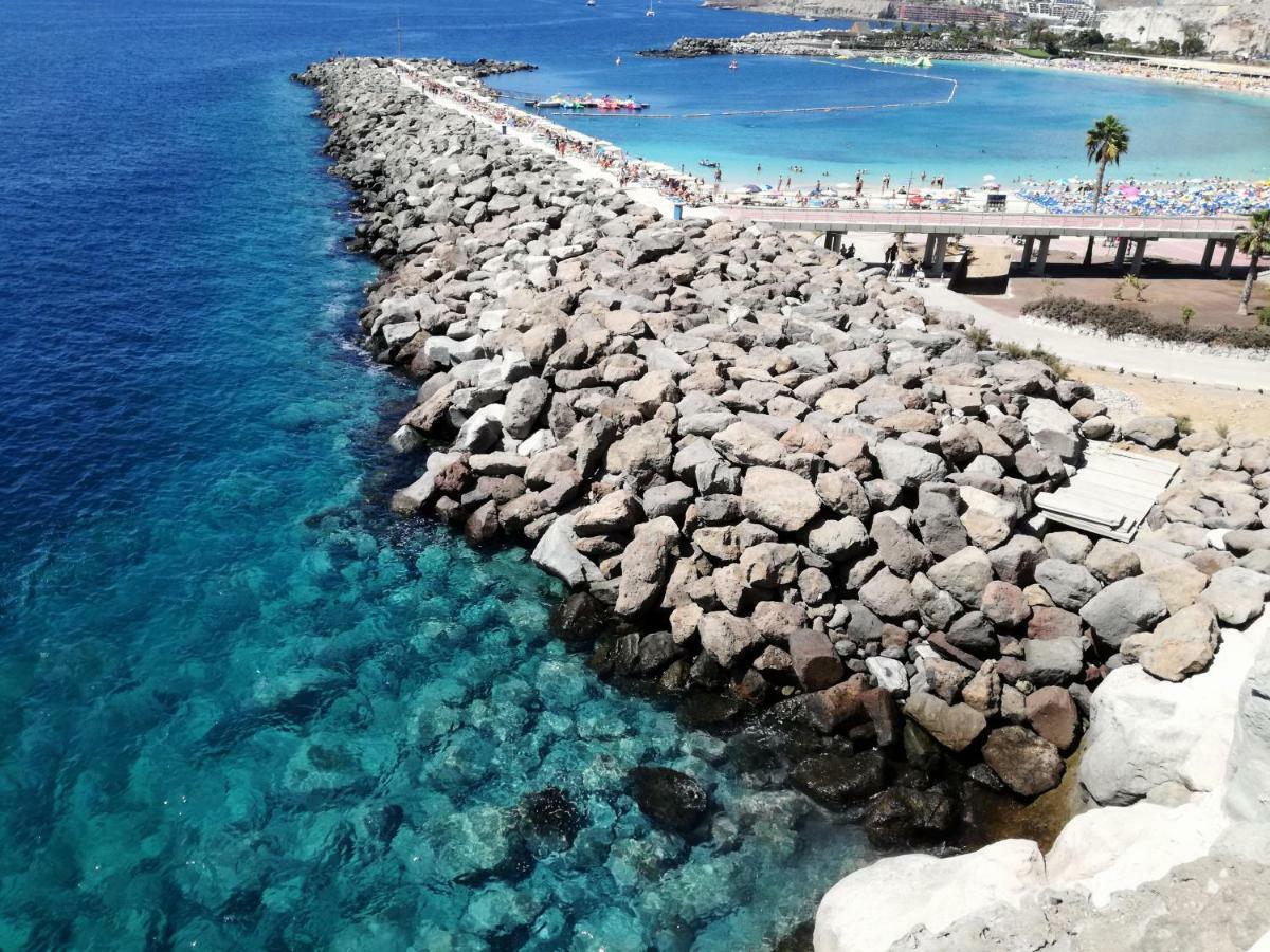Apt With Terrace Facing Amadores Beach Exteriör bild