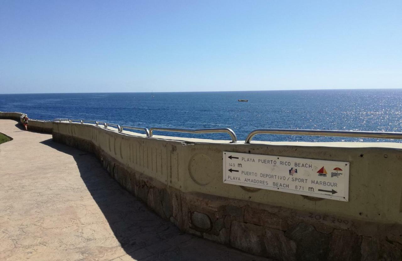 Apt With Terrace Facing Amadores Beach Exteriör bild